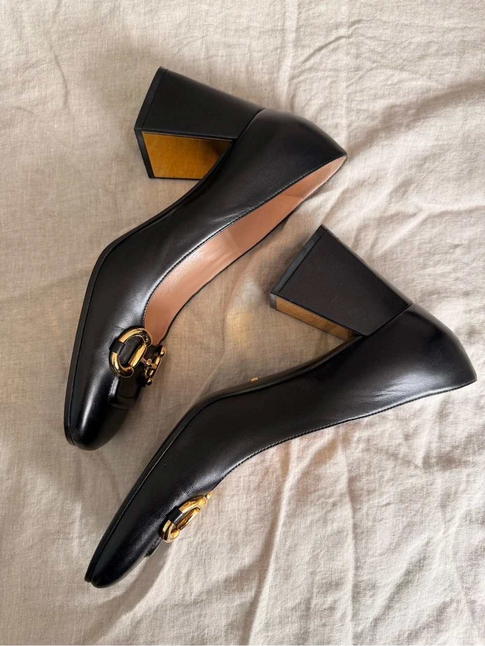 GUCCI Malaga Kid Horsebit 75mm Pumps 41 Black - Picture 3 of 6